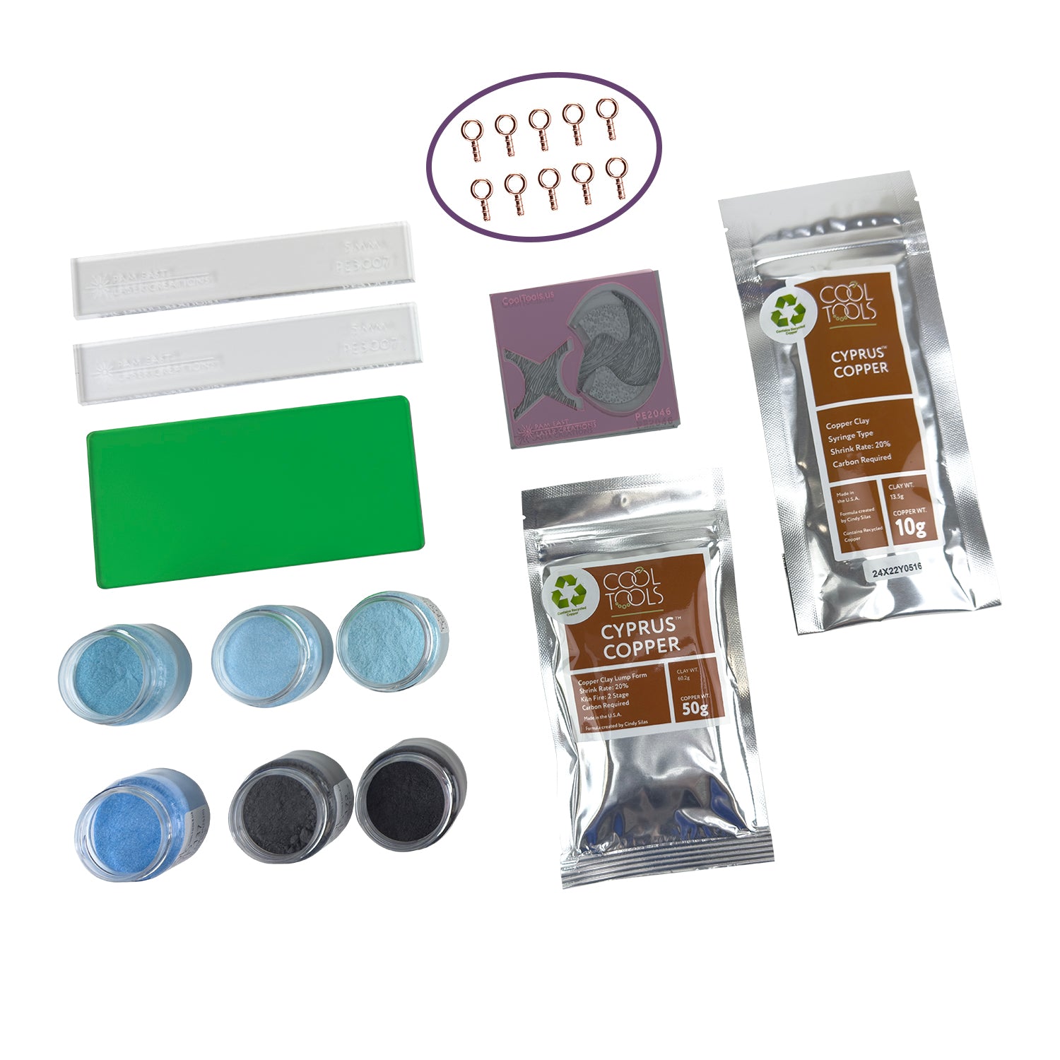 Craftcast Kit: Enameling on Copper Clay: A Quick and Easy Copper Project with Pam East