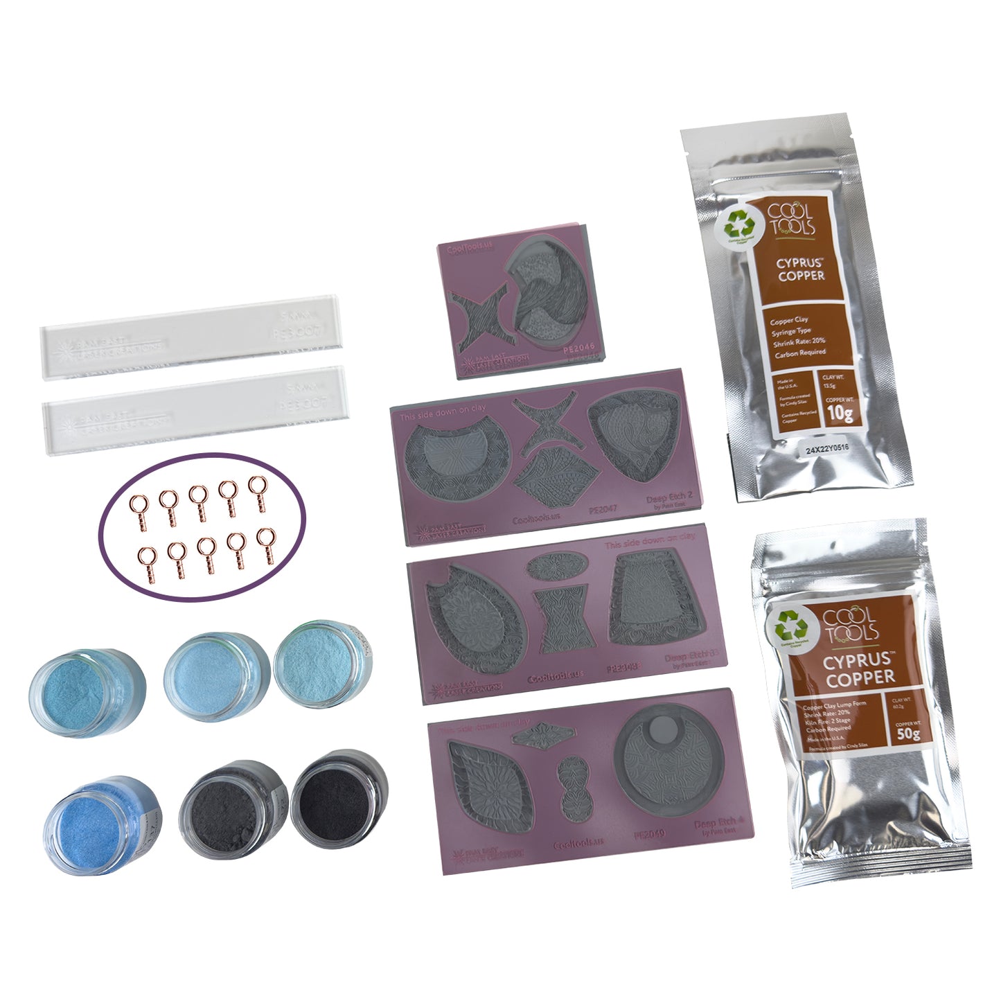 Craftcast Kit: Enameling on Copper Clay: A Quick and Easy Copper Project with Pam East