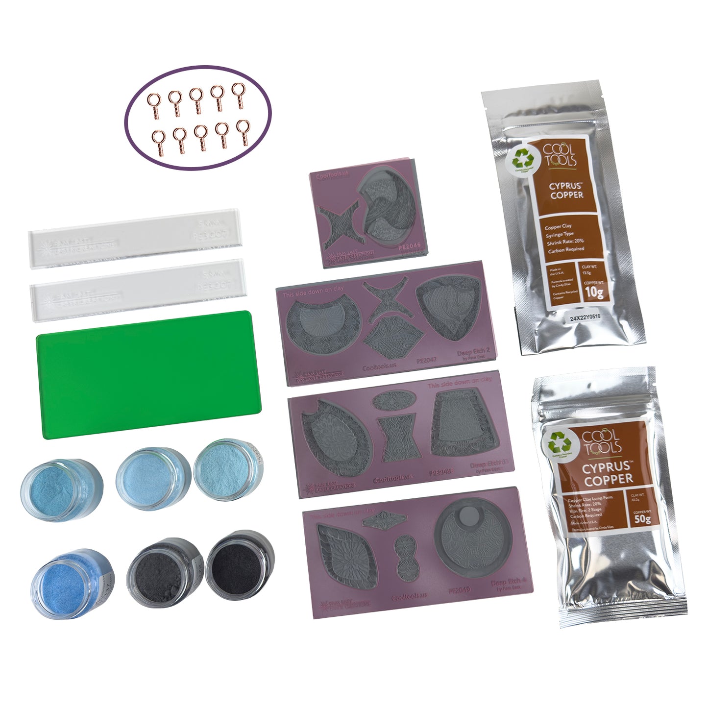 Craftcast Kit: Enameling on Copper Clay: A Quick and Easy Copper Project with Pam East