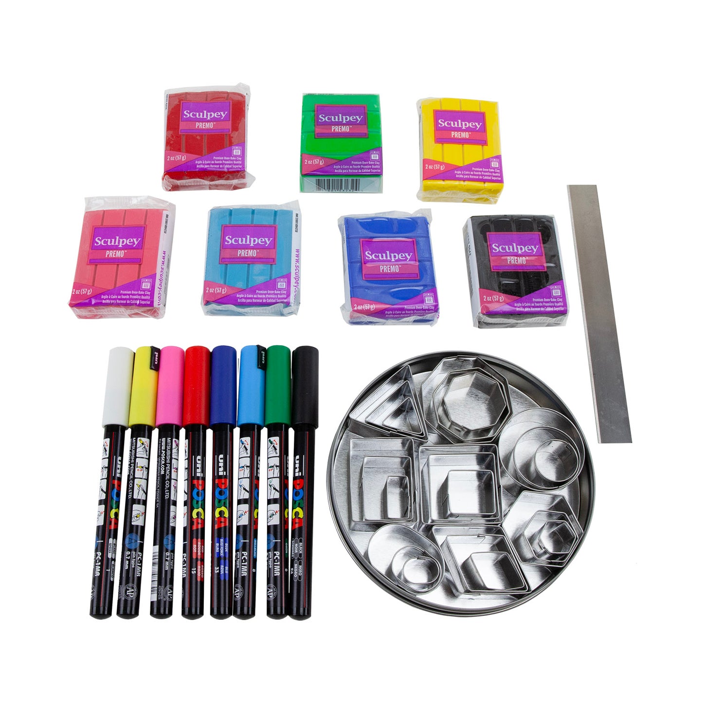 Craftcast Kit: Mark-Making, Color & Calm: Creating Polymer Clay Earrings - Cool Tools