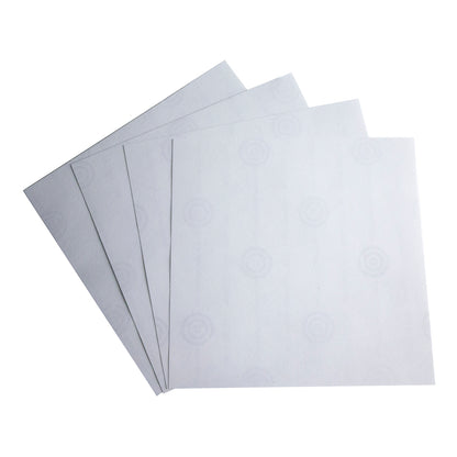 4 sheets of Bullseye ThinFire Kiln Shelf Paper 5" x 5"
