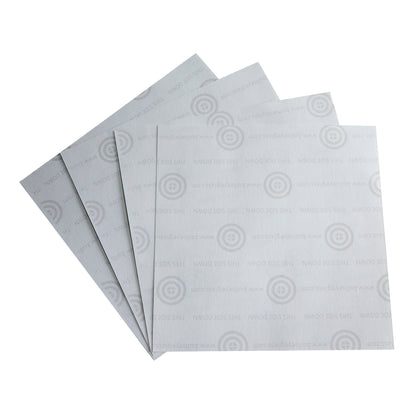 4 sheets of Bullseye ThinFire Kiln Shelf Paper 7" x 7"