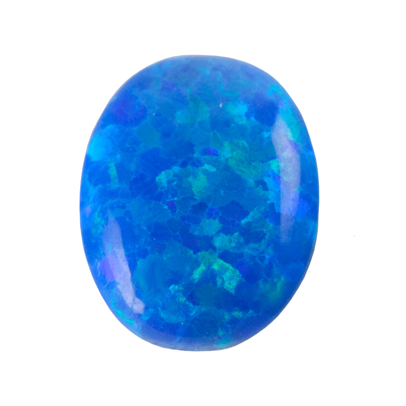 Imitation Peacock Opal Gemstone - Cabochon Oval