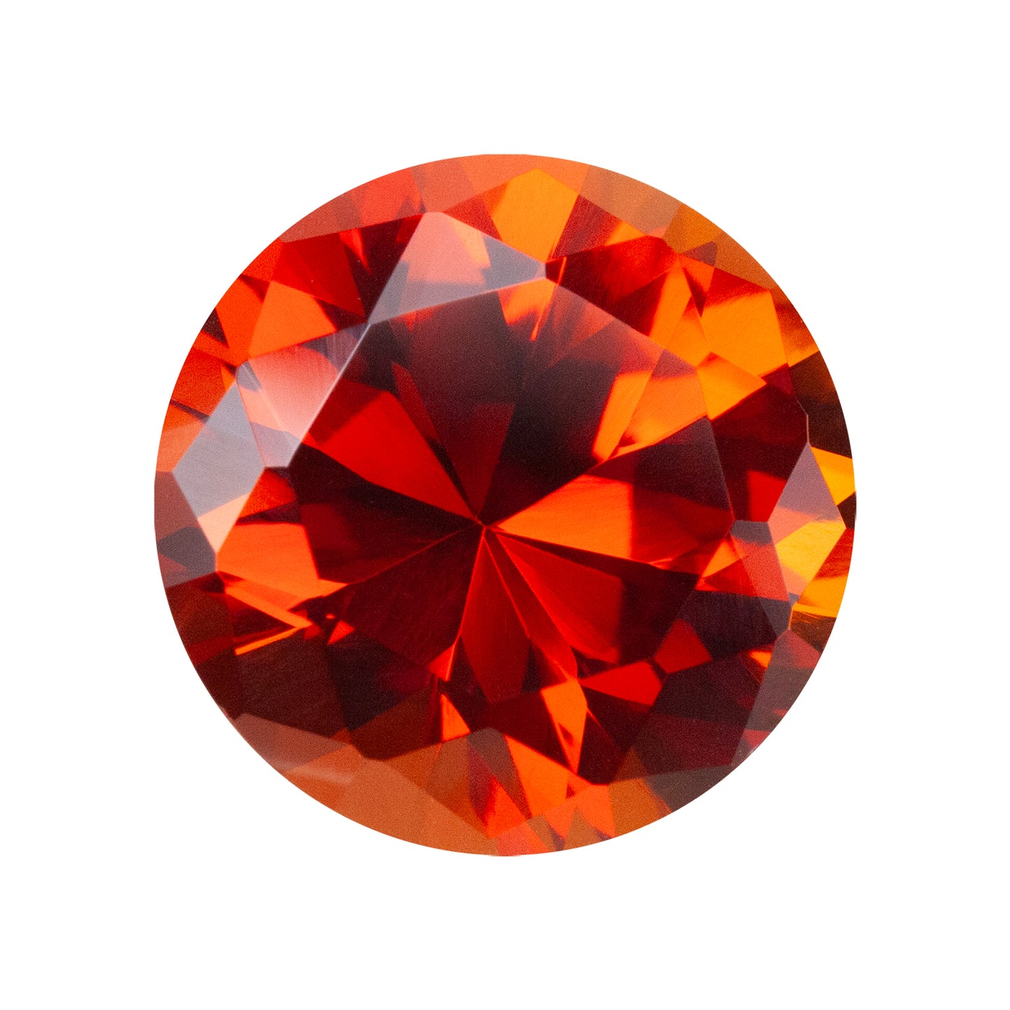 Lab Gemstone - Corundum Citrine - Round