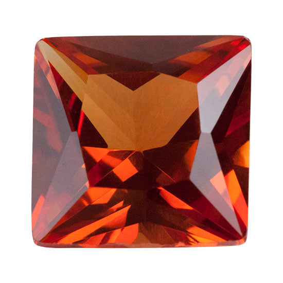 Lab Gemstone - Corundum Citrine - Square