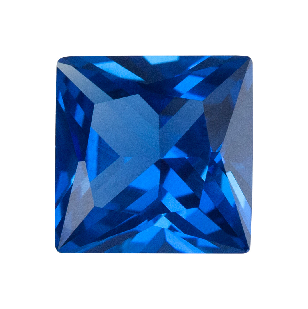 Lab Gemstone - Blue Spinel - Square