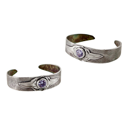 EZ960® Sterling Silver cuffs with czs