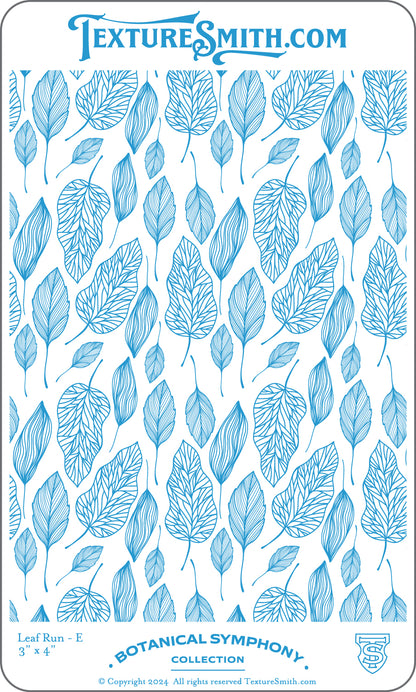 graphic TextureSmith Texture Mat - Botanical Symphony Collection - Leaf Run