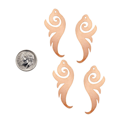 Copper Blanks - Inferno - Pkg/4 with dime