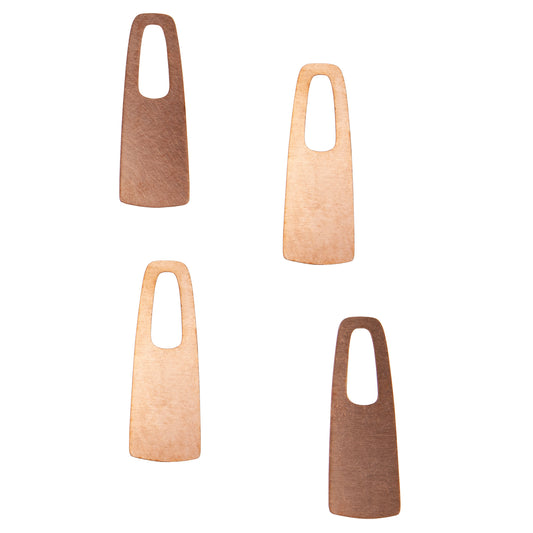 Copper Blanks - Open Long Arch - Pkg/4