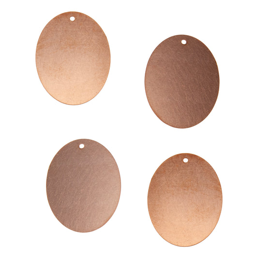 Copper Blanks - Oval - Pkg/4