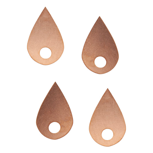 Copper Blanks - Open Pointed Teardrop - Pkg/4