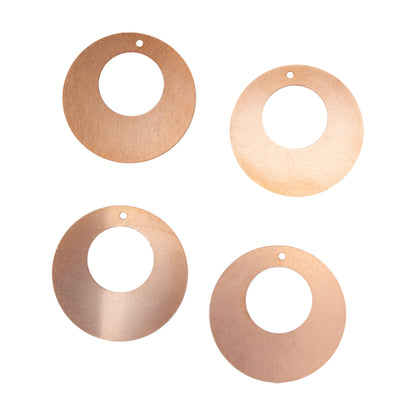Copper Blanks - Open Round - Pkg/4 35mm