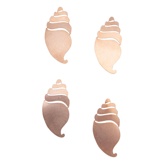 Copper Blanks - Seashell - Pkg/4