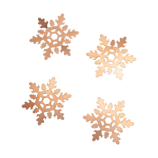 Copper Blanks - Snowflake - Pkg/4