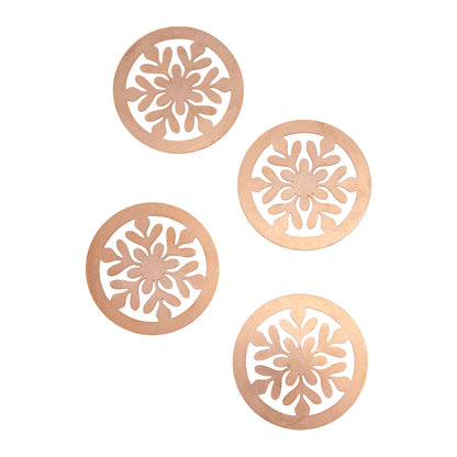 Copper Blanks - Enclosed Snowflake - pk/4 35mm