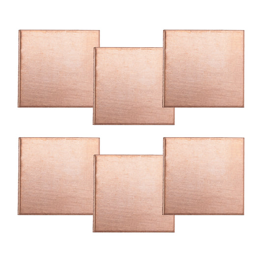 Copper Shape - Square - 1" Pkg/6