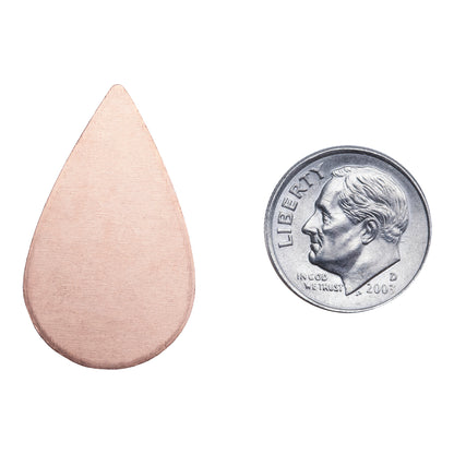 Copper Shape - Oval Teardrop - 3/4" x 1-1/4" Pkg/6 - Cool Tools
