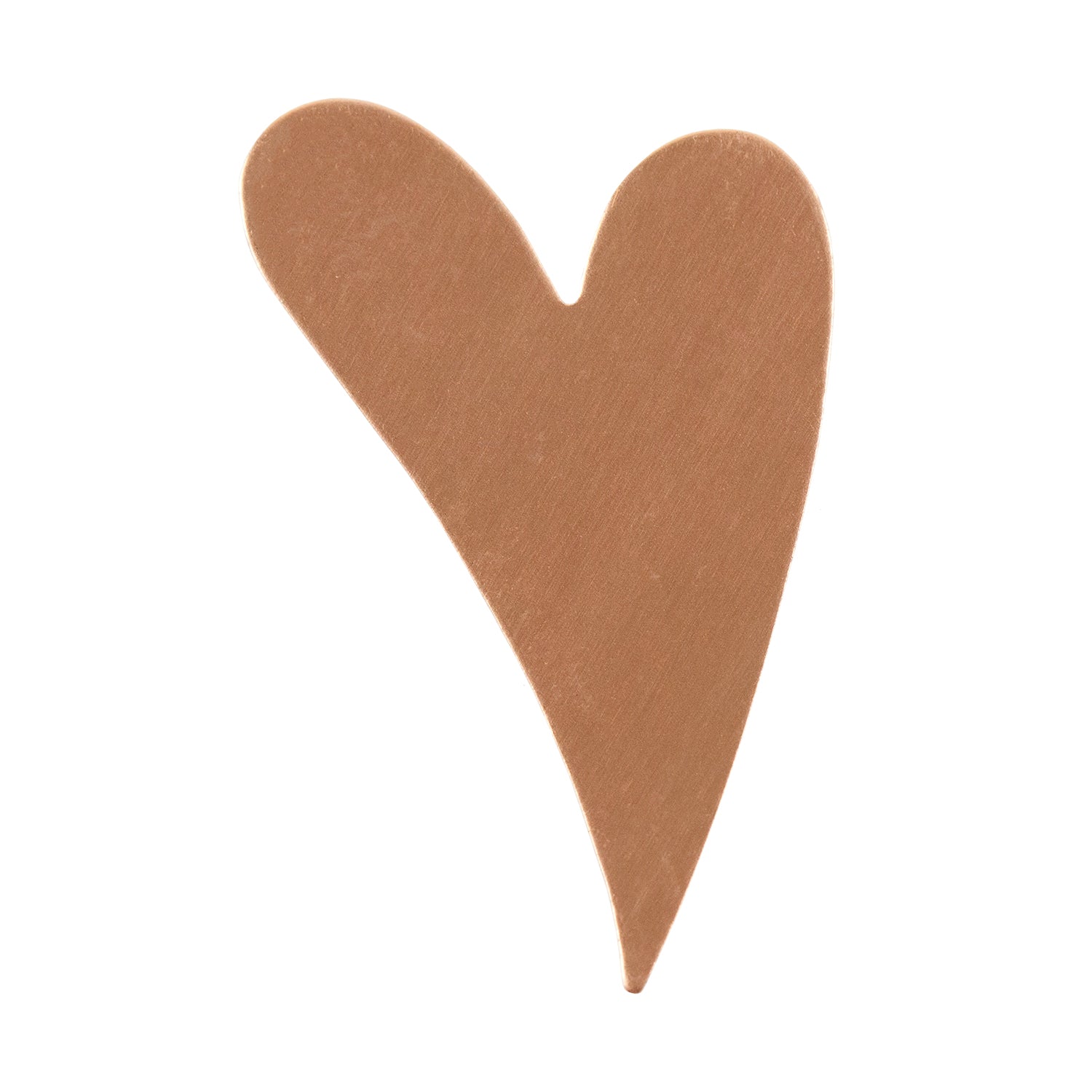 Copper Shape - Funky Heart - 1-1/2" x 1" Pkg/6