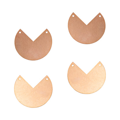 4 Copper Blanks - Sector 35mm