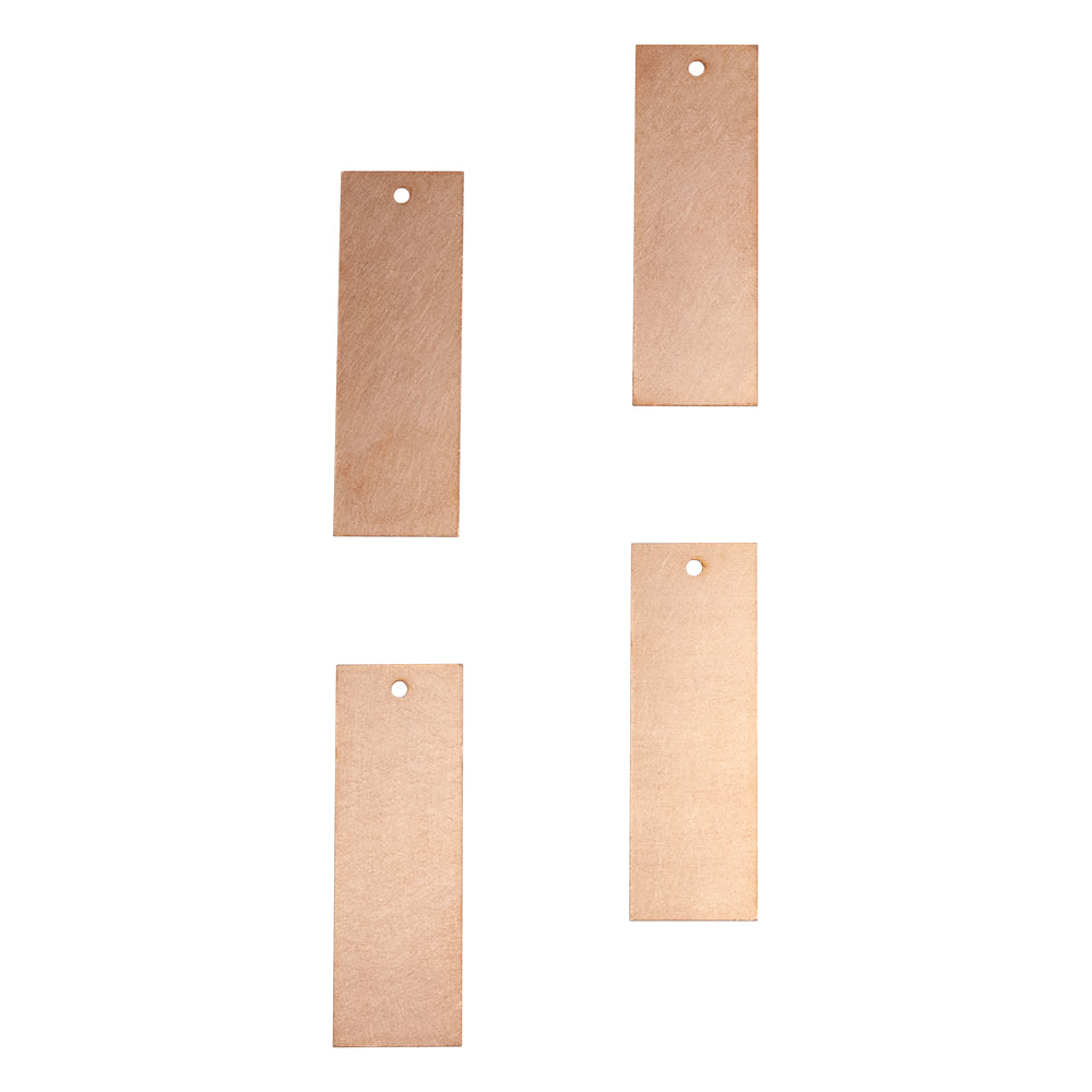 4 Copper Blanks - Rectangle 45mm