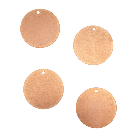 Copper Blanks - Round 25mm or 40mm - Pkg/4Copper Blanks - Round 25mm - Pkg/4