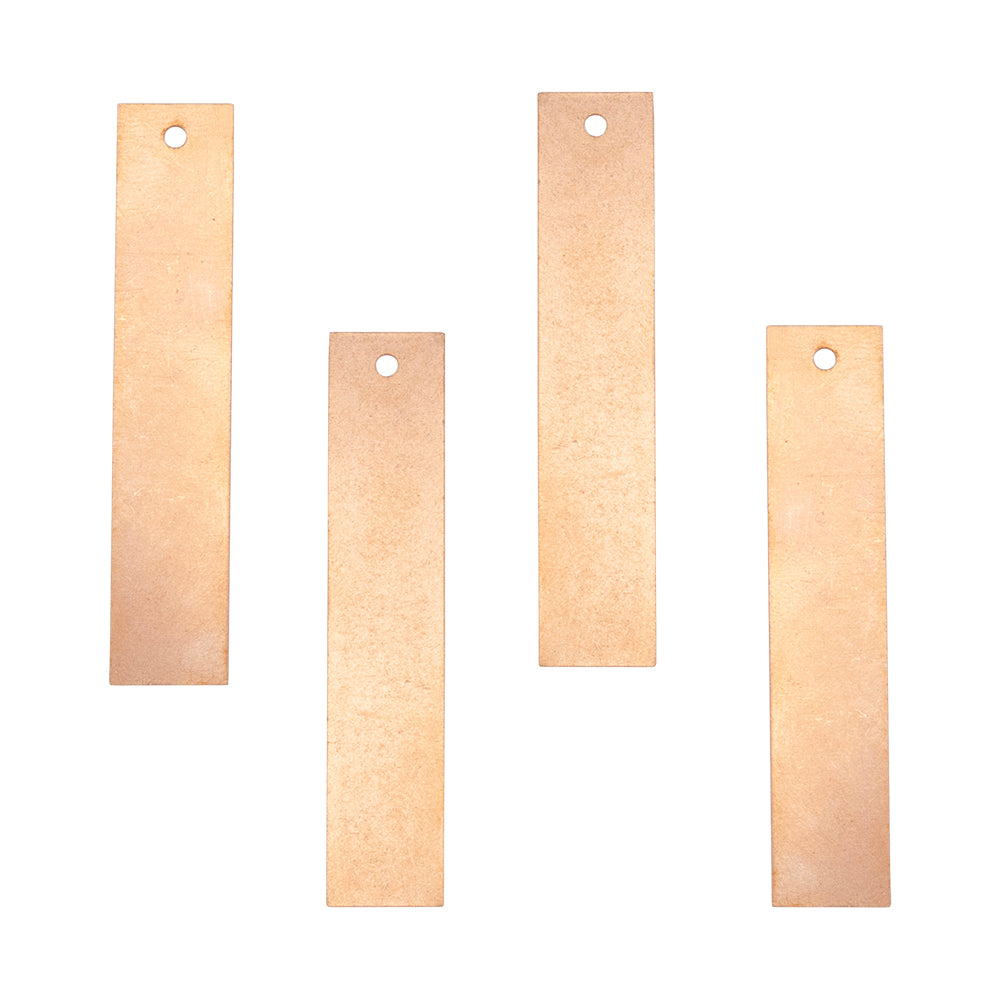 Copper Blanks - Rectangle 50mm - Pkg/4