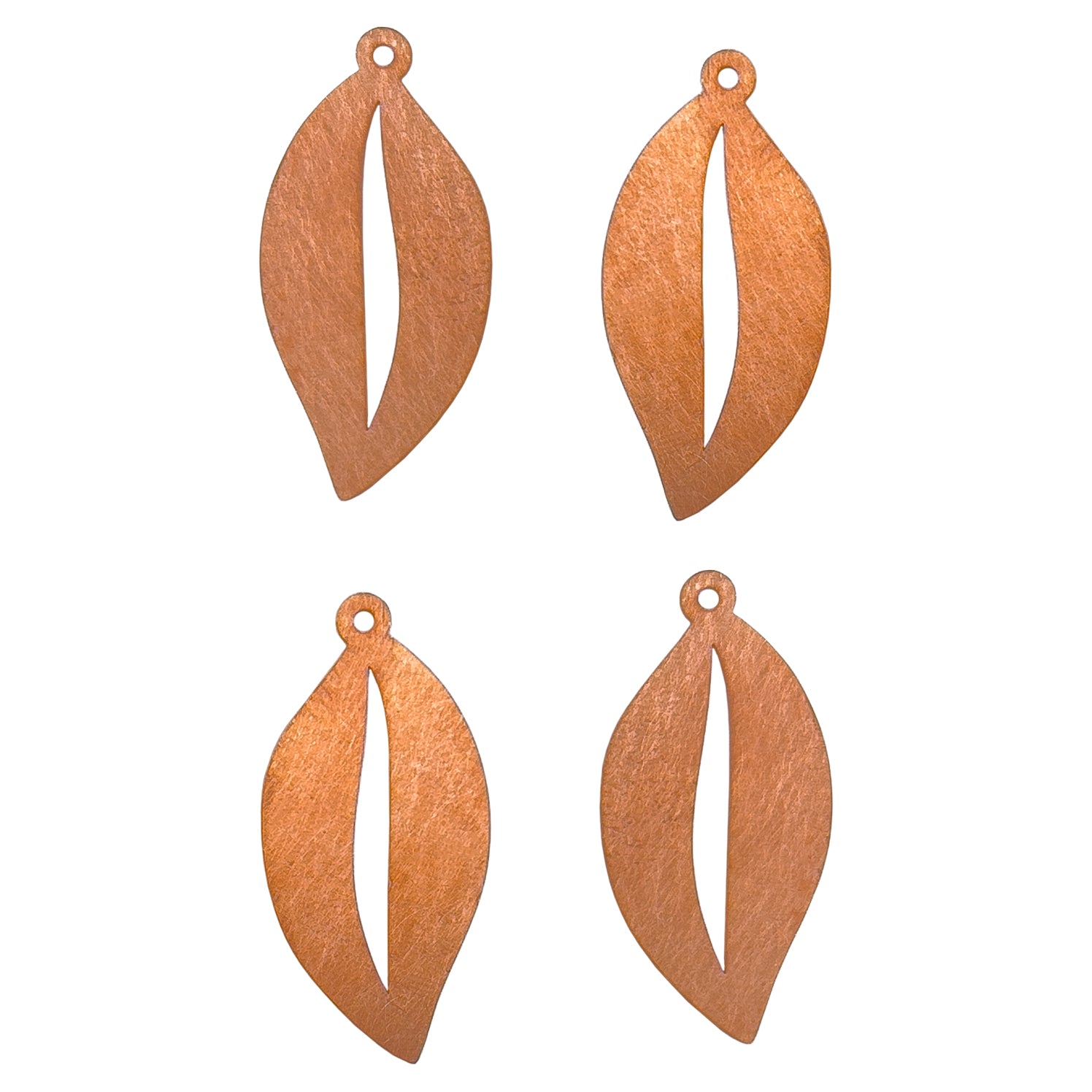 Copper Blanks - Open Leaf - Pkg/4