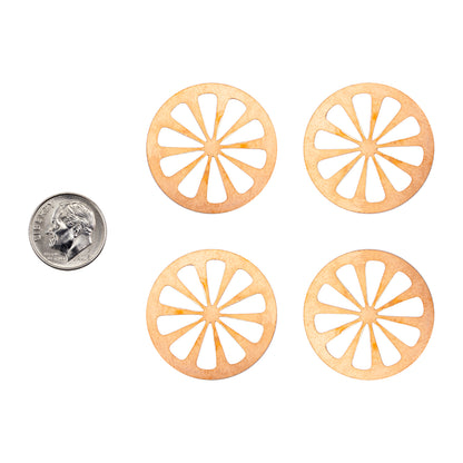 Copper Blanks - Citrus - Pkg/4 with dime