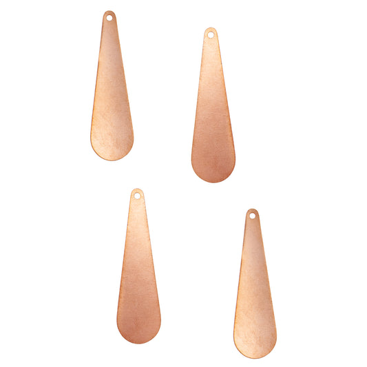 Copper Blanks - Long Drop - Pkg/4