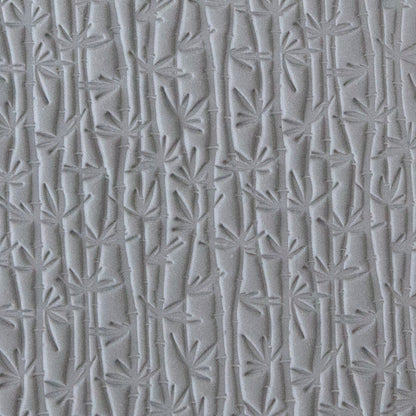 Mega Texture Tile - Bamboo sample in gray clay