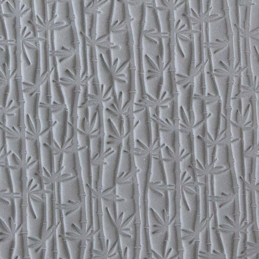 Mega Texture Tile - Bamboo sample in gray clay