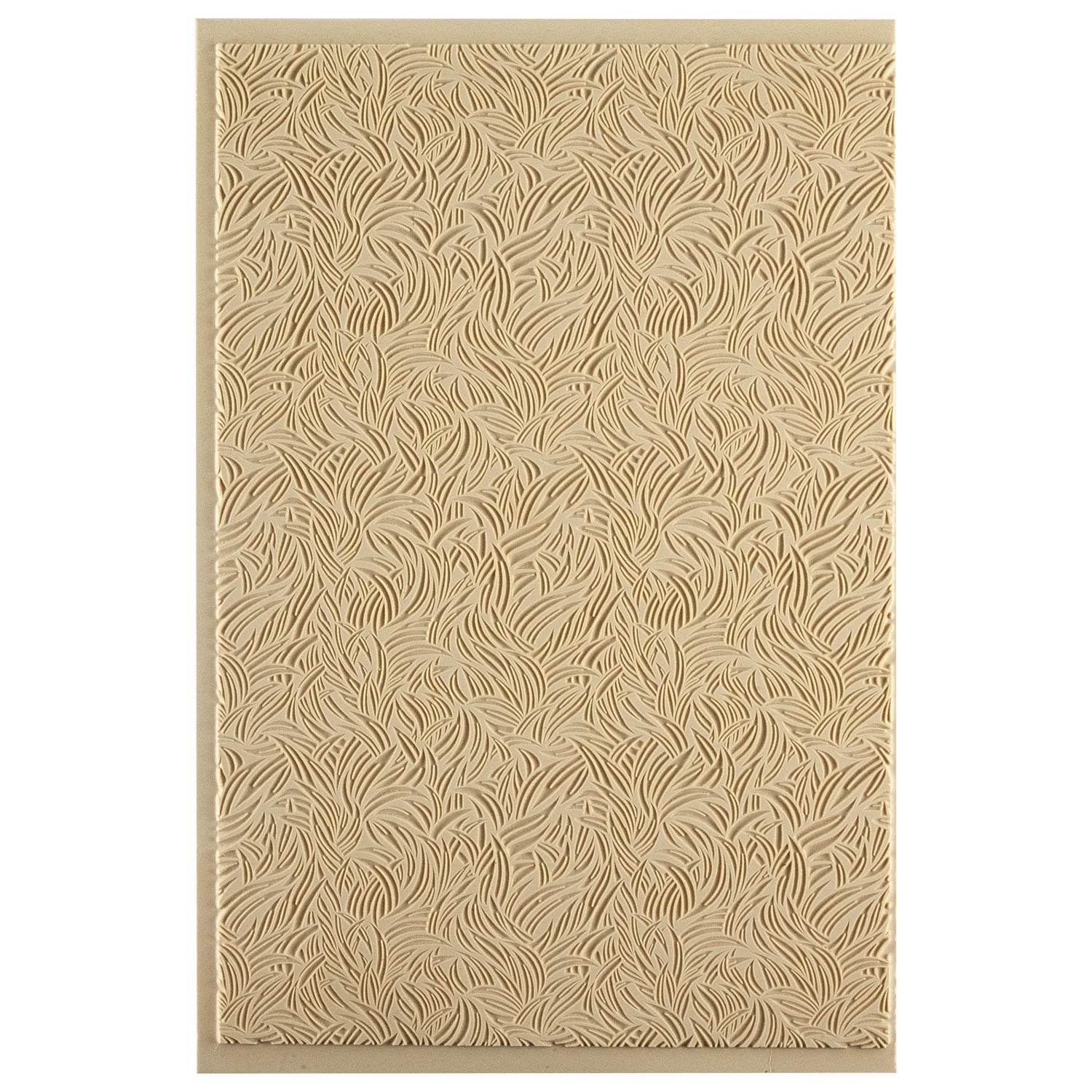 Mega Texture Tile - Grass Embossed. Use to impress texture in soft clays. Mega Texture Tiles are perfect for projects both large and small. Mega Tiles measure 9-1/4" x 6" and are about 7 times larger than Texture Tiles. These textures are flexible, washable and can be used with any soft clay.
