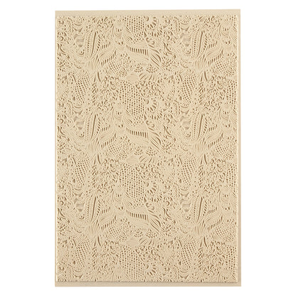 Mega Texture Tile - Jungle Love. Use to impress texture in soft clays. Mega Texture Tiles are perfect for projects both large and small. Mega Tiles measure 9-1/4" x 6" and are about 7 times larger than Texture Tiles. These textures are flexible, washable and can be used with any soft clay.