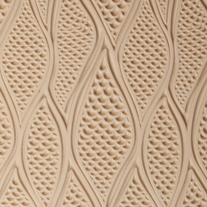 Mega Texture Tile - Be Scaled Use to impress texture in soft clays. Mega Texture Tiles are perfect for projects both large and small. Mega Tiles measure 9-1/4" x 6" and are about 7 times larger than Texture Tiles. These textures are flexible, washable and can be used with any soft clay.