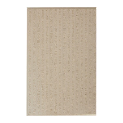 Mega Texture Tile - Hieroglyphics Fineline. Use to impress texture in soft clays. Mega Texture Tiles are perfect for projects both large and small. Mega Tiles measure 9-1/4" x 6" and are about 7 times larger than Texture Tiles. These textures are flexible, washable and can be used with any soft clay.