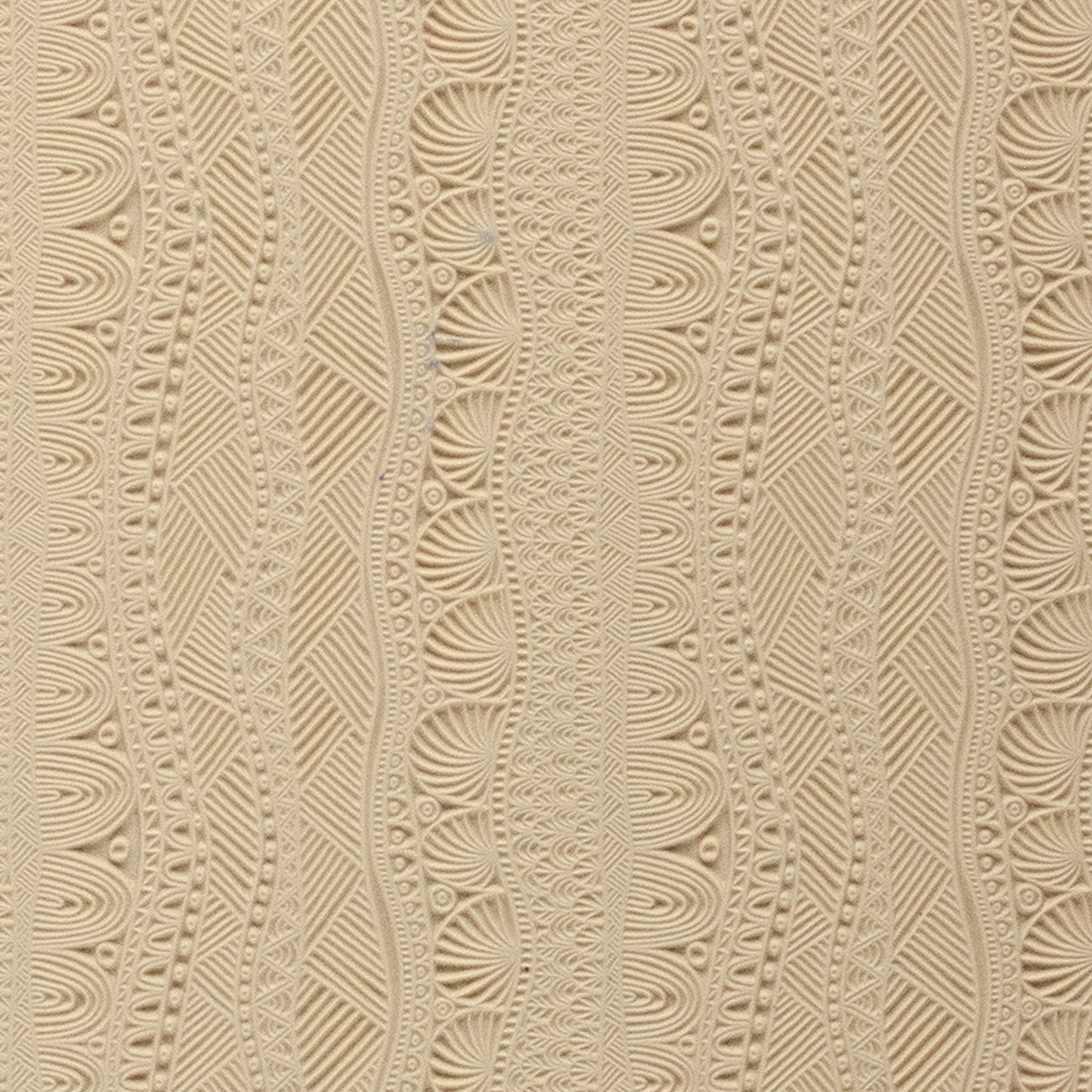 Mega Texture Tile - Borders & Silhouettes. Use to impress texture in soft clays. Mega Texture Tiles are perfect for projects both large and small. Mega Tiles measure 9-1/4" x 6" and are about 7 times larger than Texture Tiles. These textures are flexible, washable and can be used with any soft clay.