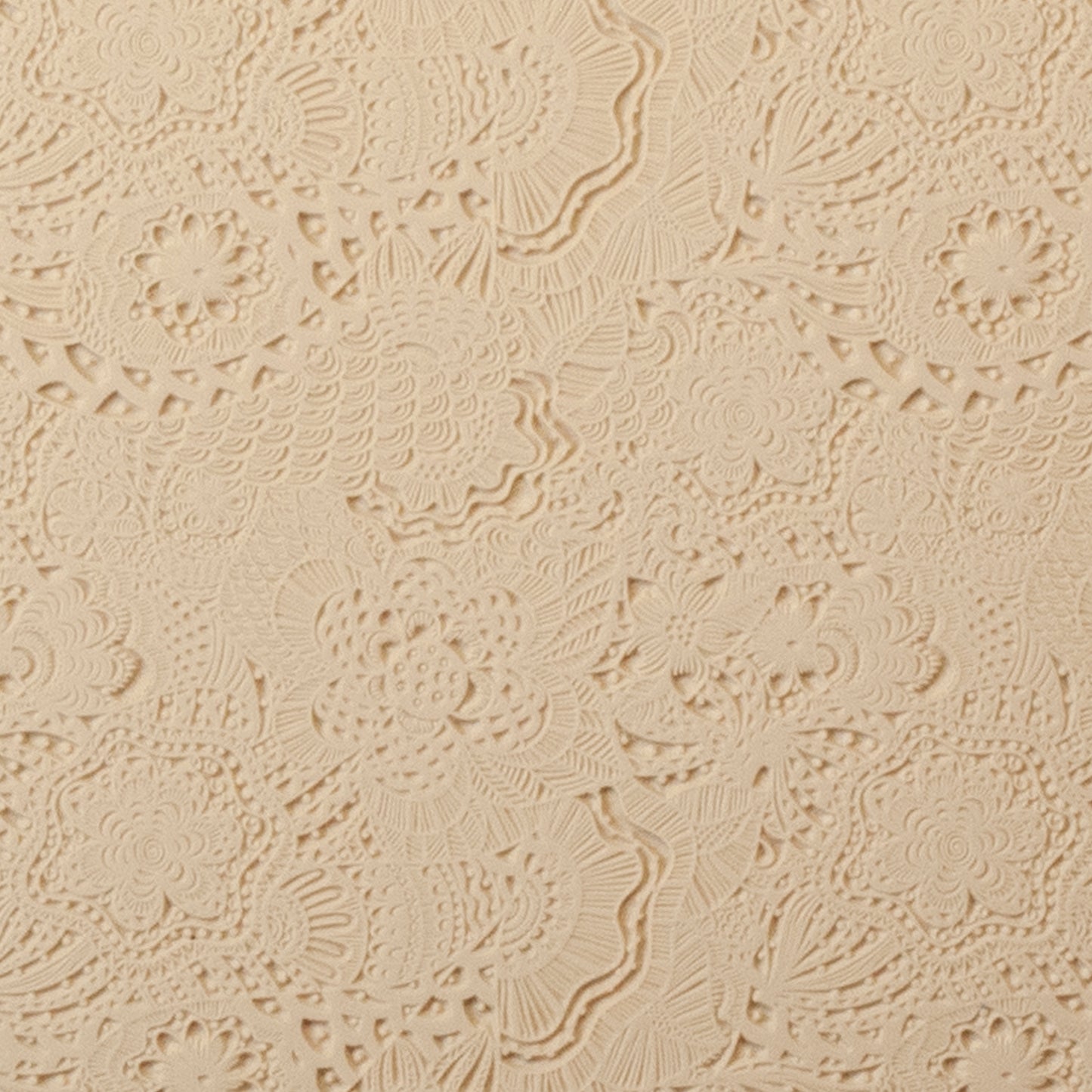Mega Texture Tile - Flower Power. Use to impress texture in soft clays. Mega Texture Tiles are perfect for projects both large and small. Mega Tiles measure 9-1/4" x 6" and are about 7 times larger than Texture Tiles. These textures are flexible, washable and can be used with any soft clay.