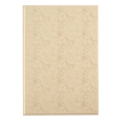 Mega Texture Tile - Floral Scrolls. Use to impress texture in soft clays. Mega Texture Tiles are perfect for projects both large and small. Mega Tiles measure 9-1/4" x 6" and are about 7 times larger than Texture Tiles. These textures are flexible, washable and can be used with any soft clay.