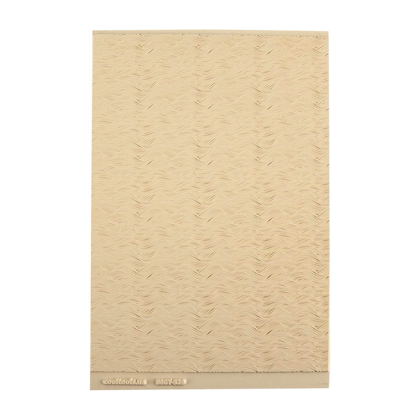Mega Texture Tile - Body Wave. Use to impress texture in soft clays. Mega Texture Tiles are perfect for projects both large and small. Mega Tiles measure 9-1/4" x 6" and are about 7 times larger than Texture Tiles. These textures are flexible, washable and can be used with any soft clay.