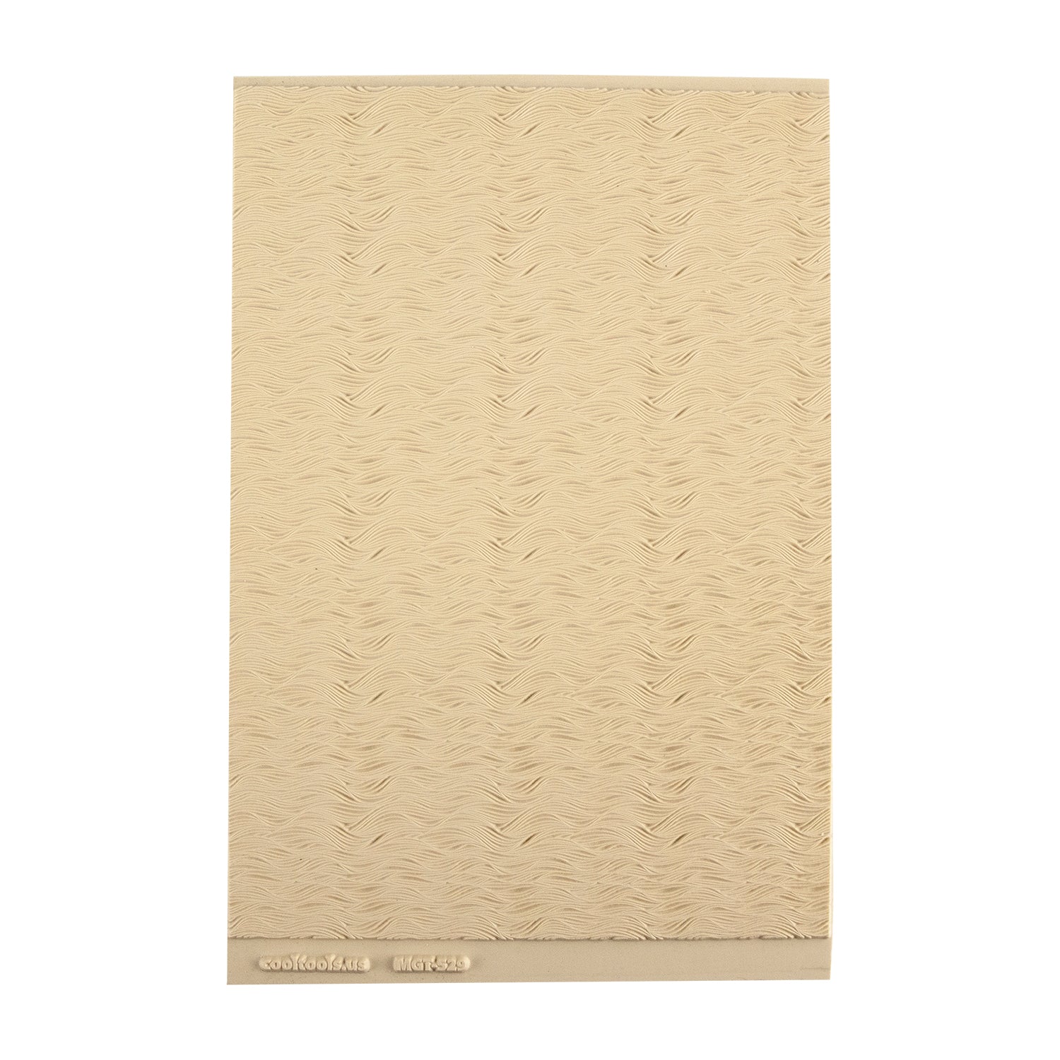 Mega Texture Tile - Body Wave. Use to impress texture in soft clays. Mega Texture Tiles are perfect for projects both large and small. Mega Tiles measure 9-1/4" x 6" and are about 7 times larger than Texture Tiles. These textures are flexible, washable and can be used with any soft clay.