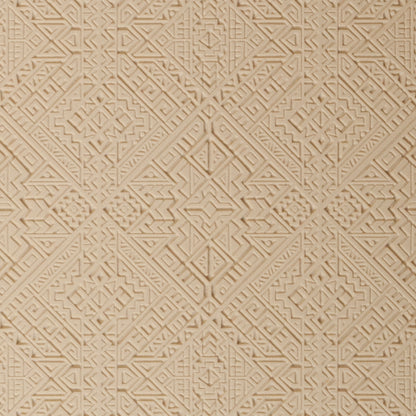 Mega Texture Tile - Navajo Rug Embossed. Use to impress texture in soft clays. Mega Texture Tiles are perfect for projects both large and small. Mega Tiles measure 9-1/4" x 6" and are about 7 times larger than Texture Tiles. These textures are flexible, washable and can be used with any soft clay.