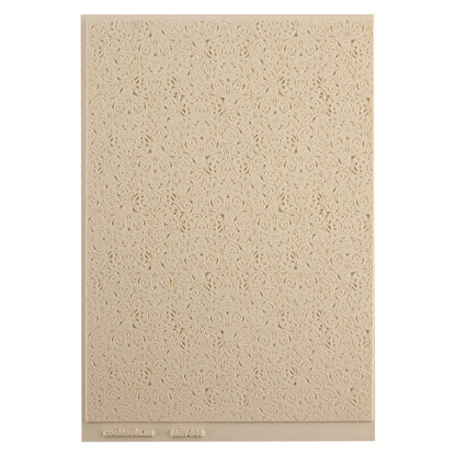 Mega Texture Tile - Damask. Use to impress texture in soft clays. Mega Texture Tiles are perfect for projects both large and small. Mega Tiles measure 9-1/4" x 6" and are about 7 times larger than Texture Tiles. These textures are flexible, washable and can be used with any soft clay.