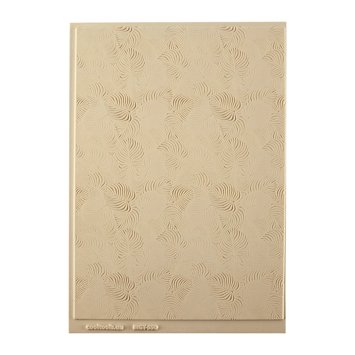 Mega Texture Tile - In the Tropics. Use to impress texture in soft clays. Mega Texture Tiles are perfect for projects both large and small. Mega Tiles measure 9-1/4" x 6" and are about 7 times larger than Texture Tiles. These textures are flexible, washable and can be used with any soft clay.