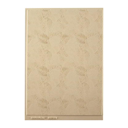 Mega Texture Tile - In the Tropics. Use to impress texture in soft clays. Mega Texture Tiles are perfect for projects both large and small. Mega Tiles measure 9-1/4" x 6" and are about 7 times larger than Texture Tiles. These textures are flexible, washable and can be used with any soft clay.