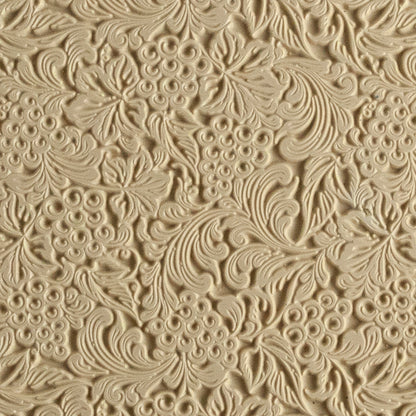 Mega Texture Tile - Tuscany Dreams. Use to impress texture in soft clays. Mega Texture Tiles are perfect for projects both large and small. Mega Tiles measure 9-1/4" x 6" and are about 7 times larger than Texture Tiles. These textures are flexible, washable and can be used with any soft clay.