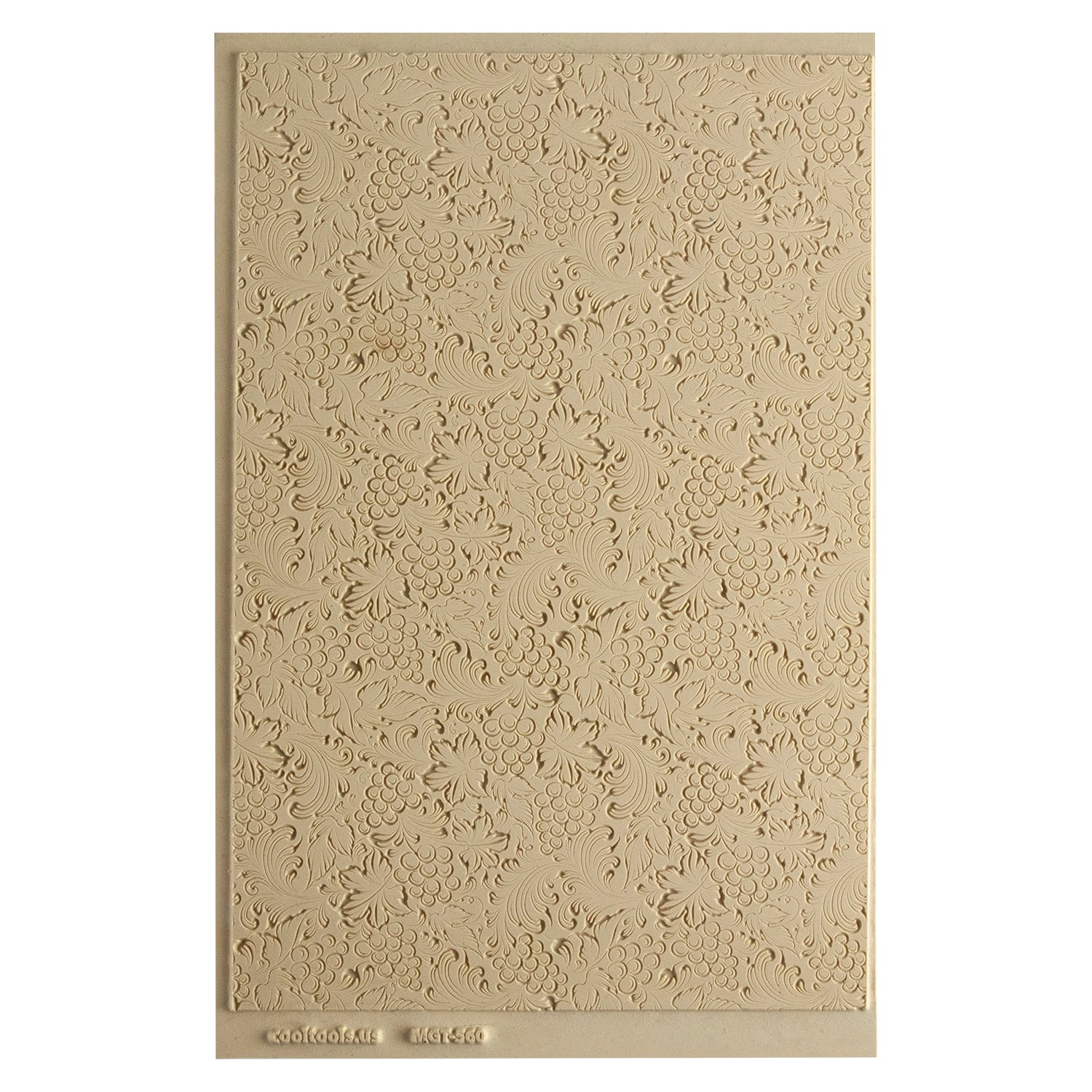 Mega Texture Tile - Tuscany Dreams Embossed. Use to impress texture in soft clays. Mega Texture Tiles are perfect for projects both large and small. Mega Tiles measure 9-1/4" x 6" and are about 7 times larger than Texture Tiles. These textures are flexible, washable and can be used with any soft clay.