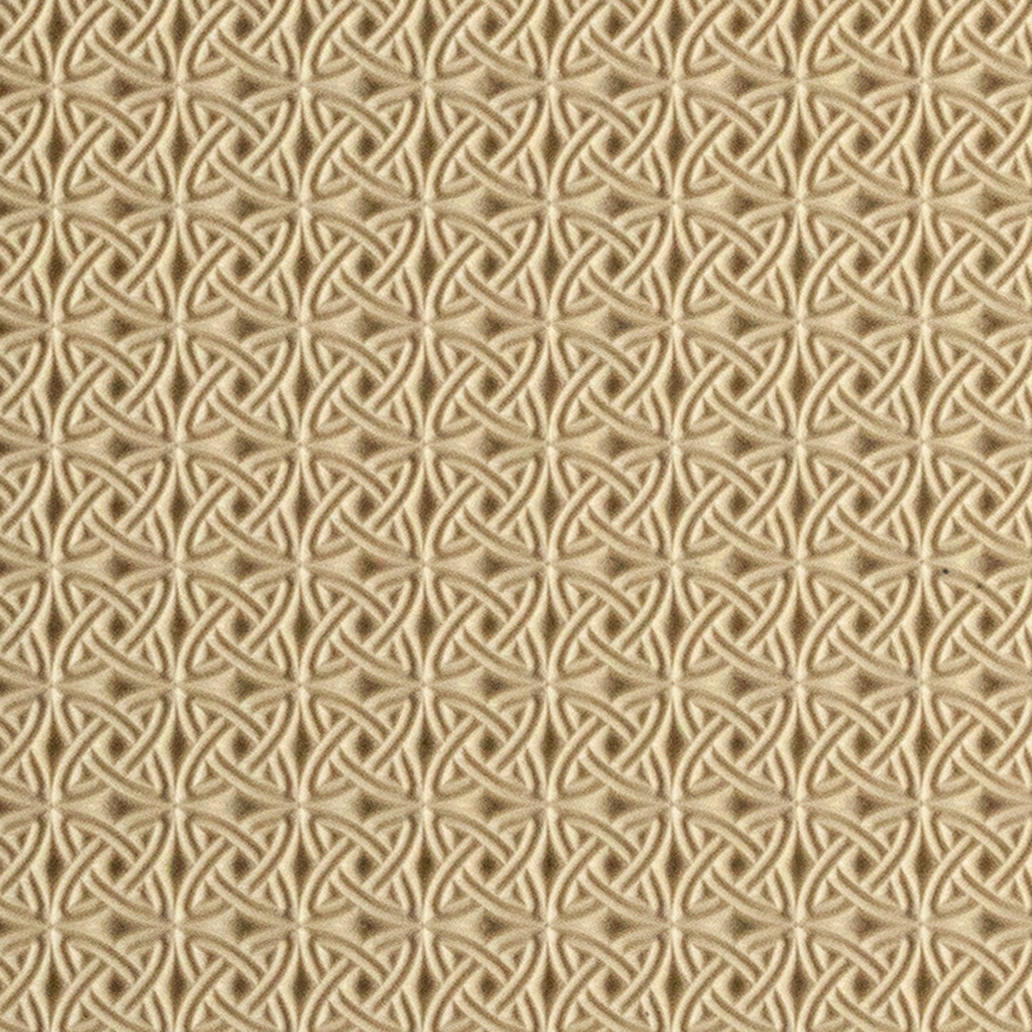 Mega Texture Tile - Celtic Over & Under. Use to impress texture in soft clays. Mega Texture Tiles are perfect for projects both large and small. Mega Tiles measure 9-1/4" x 6" and are about 7 times larger than Texture Tiles. These textures are flexible, washable and can be used with any soft clay.