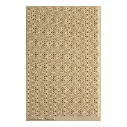 Mega Texture Tile - Celtic Over & Under. Use to impress texture in soft clays. Mega Texture Tiles are perfect for projects both large and small. Mega Tiles measure 9-1/4" x 6" and are about 7 times larger than Texture Tiles. These textures are flexible, washable and can be used with any soft clay.