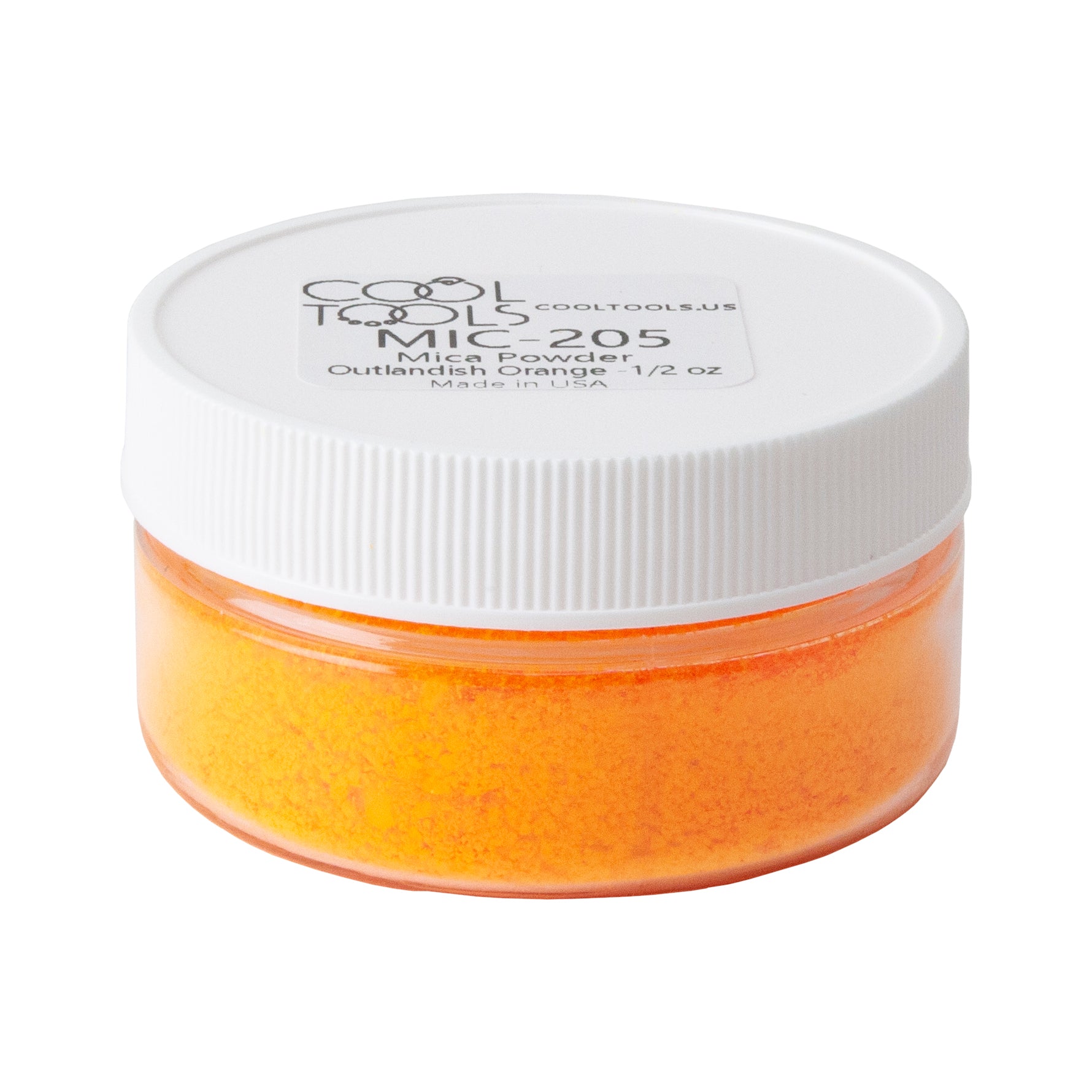 jar of Pigment Powder - Outlandish Orange - 1/2 oz